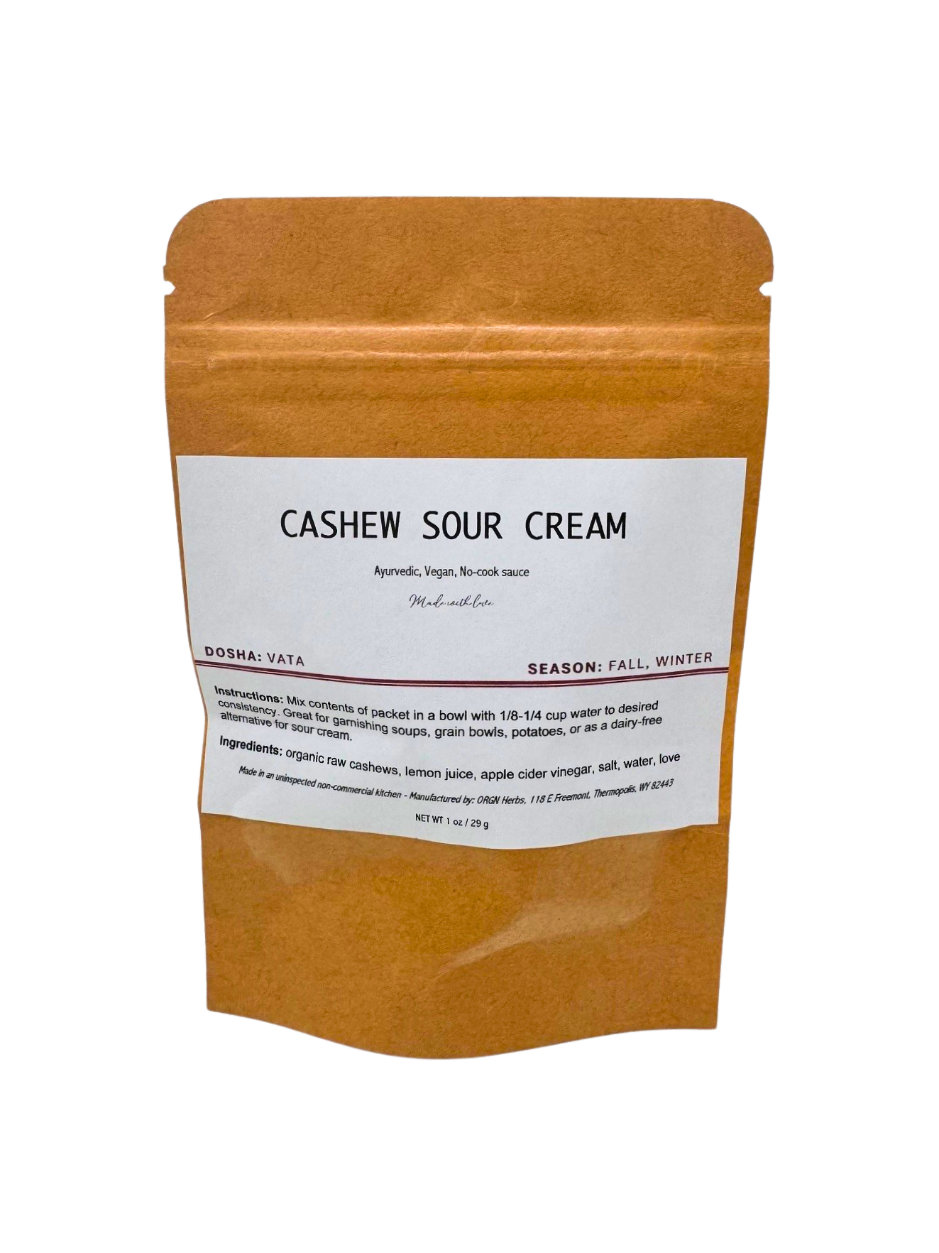 Cashew Sour Cream